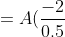 = A(\frac{-2}{0.5})^{t}+ 20.4